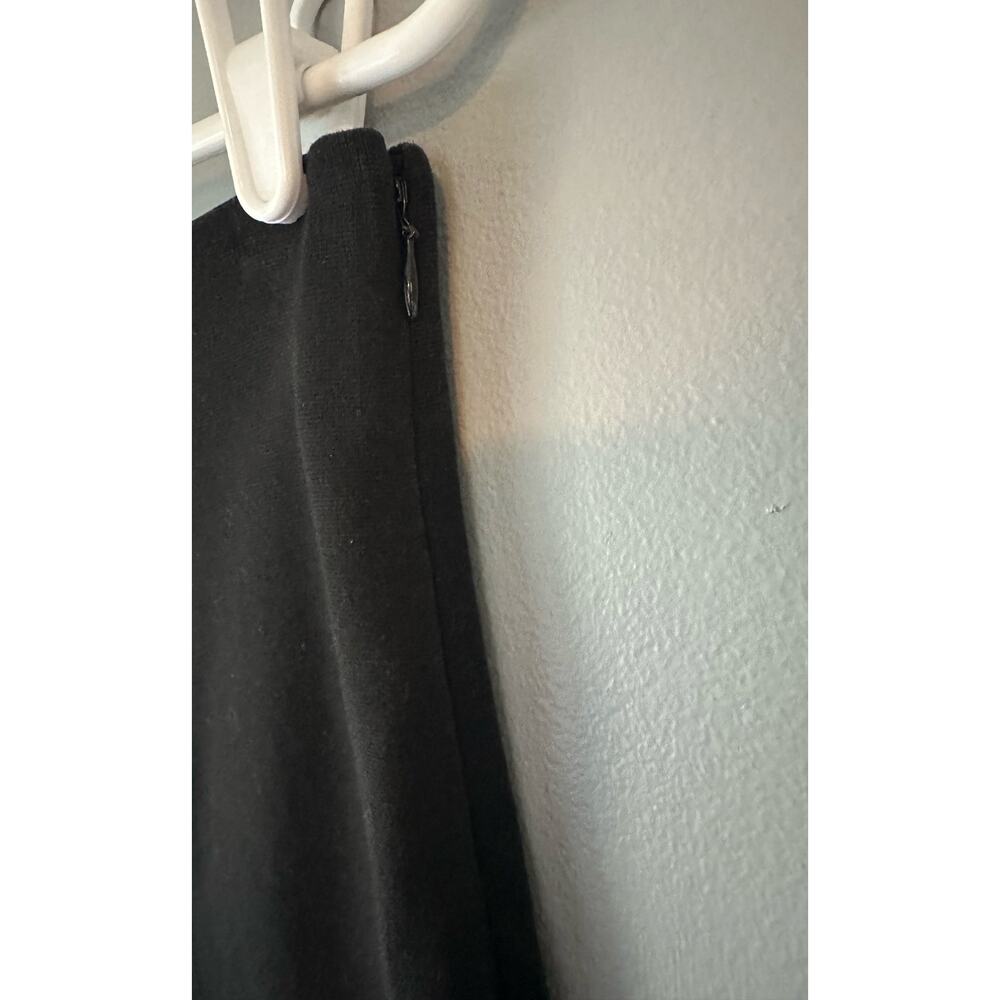 J. Crew Cropped Wide Leg Black Pants Side zip with elastic waistband - Picture 4 of 7